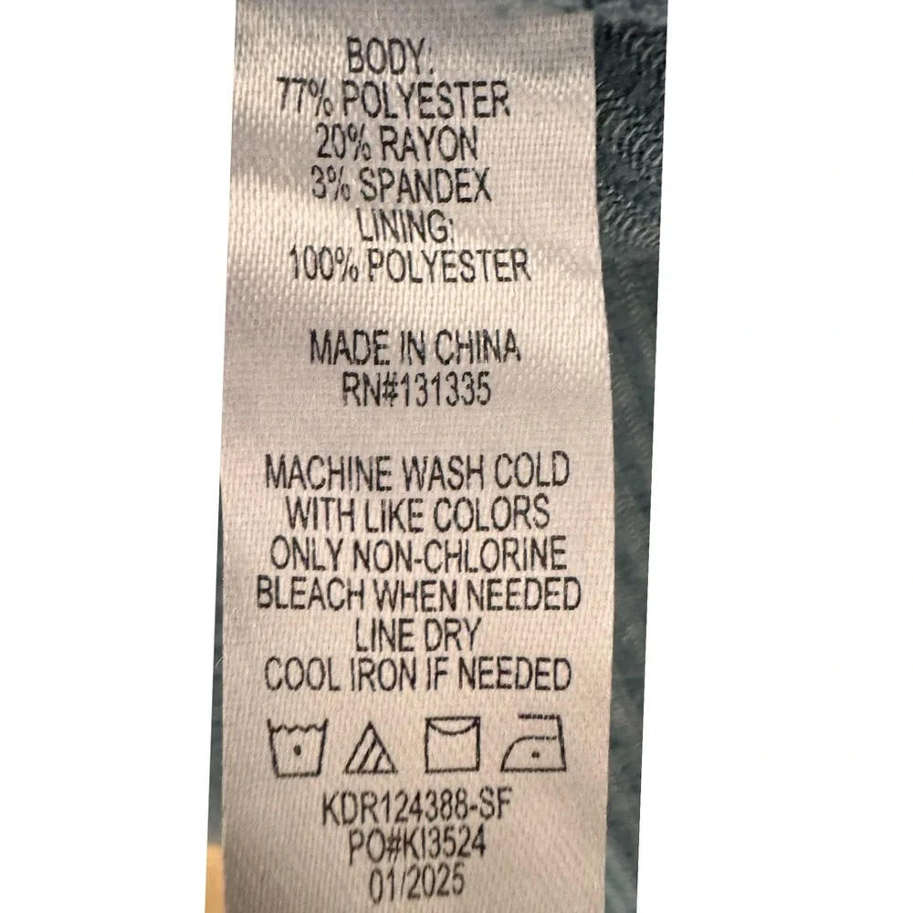 Nine Britton Stitch Fix Sleeveless Square Neck Ribbed Midi Dress Blue Sz Medium - Picture 11 of 12